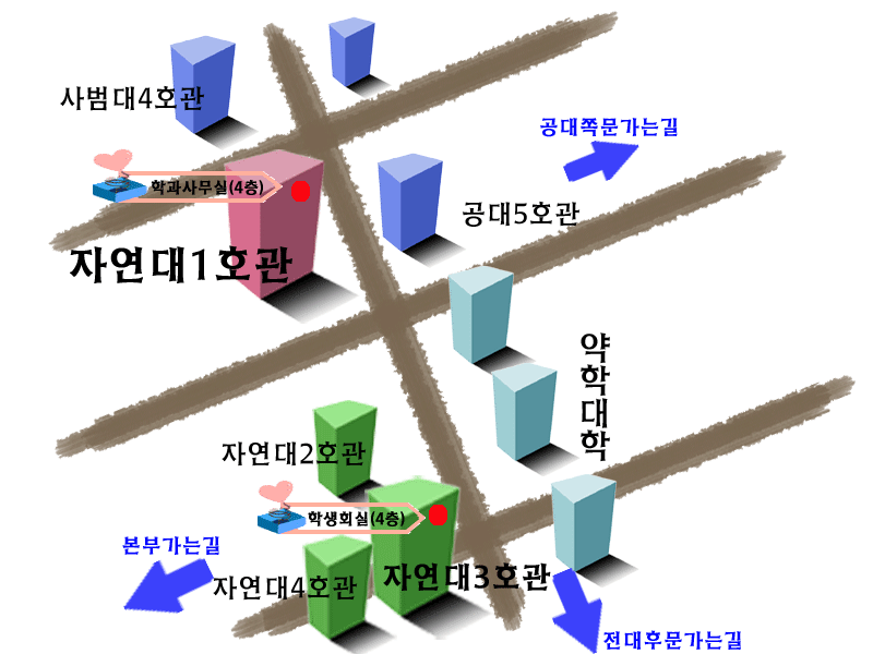 수학과 위치